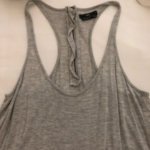 Obey tank dress with studs and leather pull zipper - Picture 3 of 4